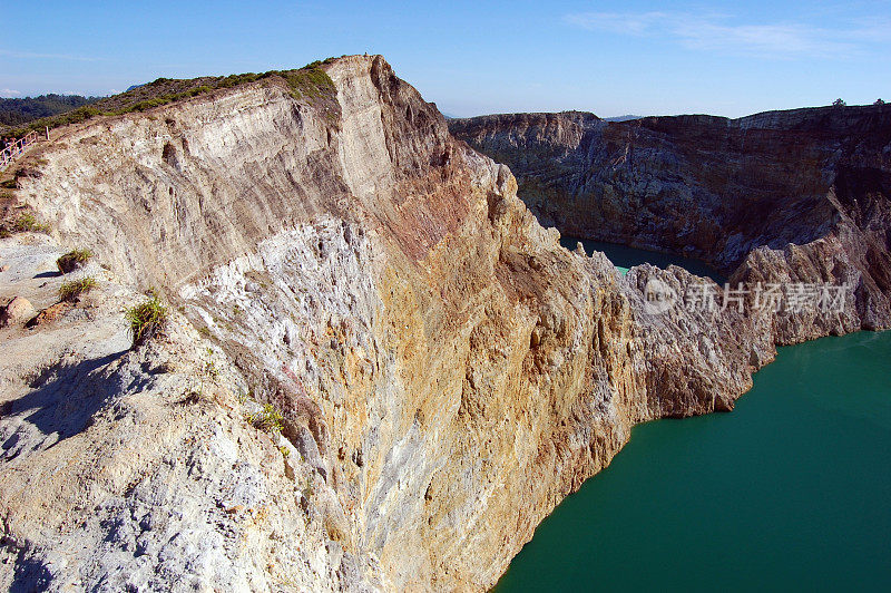 克里穆图火山绿色湖泊，弗洛雷斯-印度尼西亚