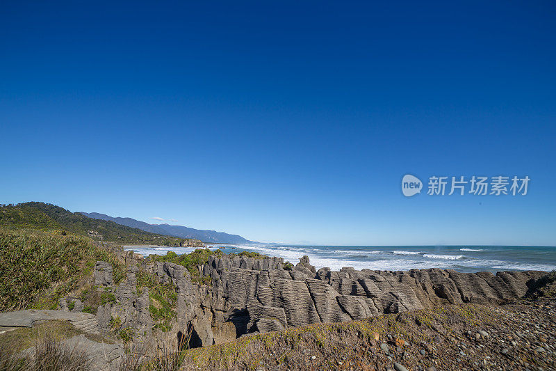 Punakaiki的煎饼石头