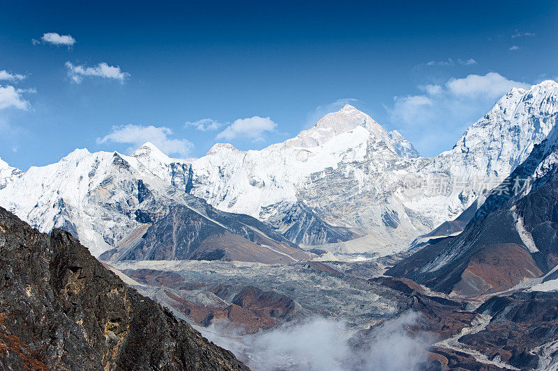 喜马拉雅山全景图-马卡鲁山