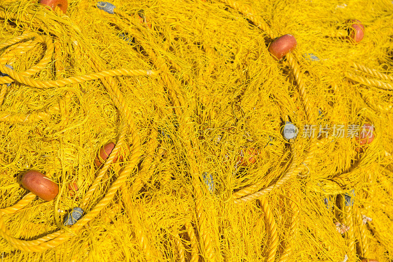 黄色的渔网