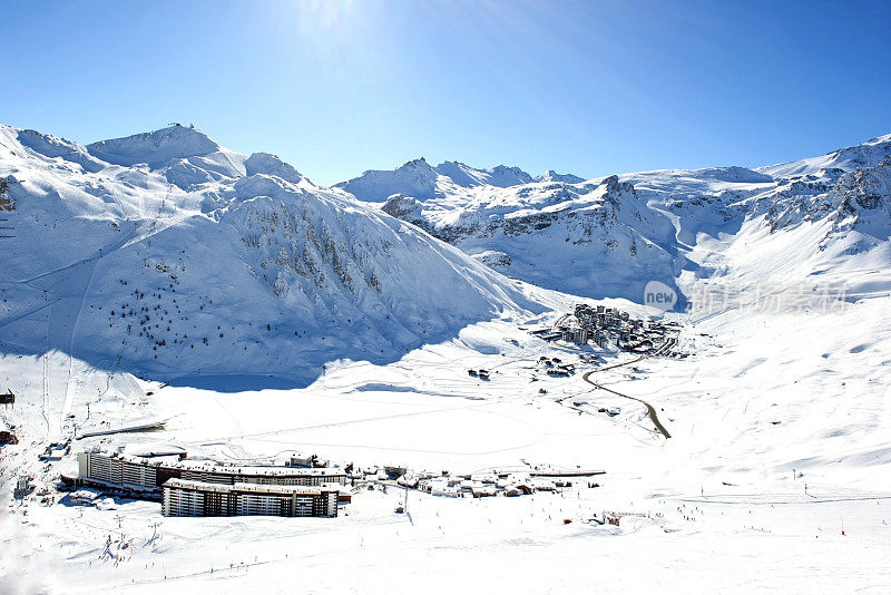 滑雪胜地Tignes