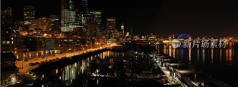 西雅图夜景-全景