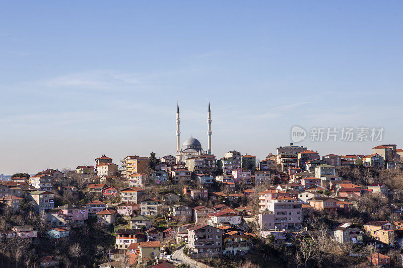 土耳其伊斯坦布尔黑海海岸，安纳托利亚的传统城市景观