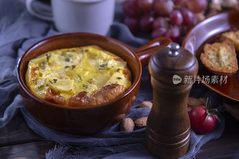 自制美食:土豆鲑鱼布丁