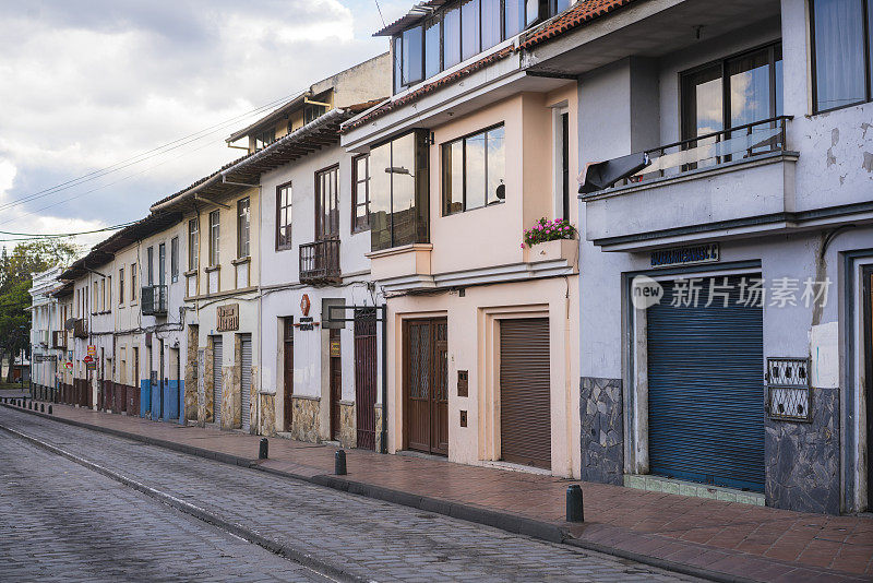 厄瓜多尔昆卡市中心的传统街道