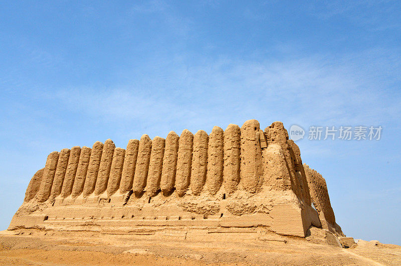 大克兹卡拉-泥砖墙，东部，梅夫，土库曼斯坦