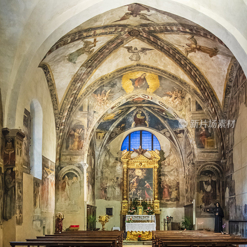 Bienno，圣玛丽亚安尼西塔教堂(意大利伦巴第)
