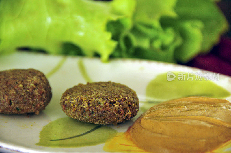 素食食物;迷迭香小麦肉丸