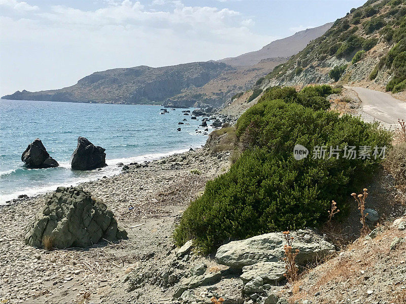 希腊-克里特岛-菲尼卡斯-普雷韦利地区的典型景观