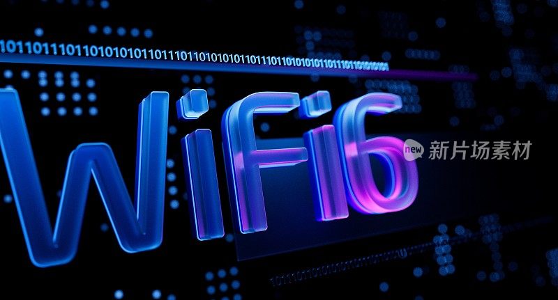 WiFi6具有智能性能的下一代无线通信连接网络。