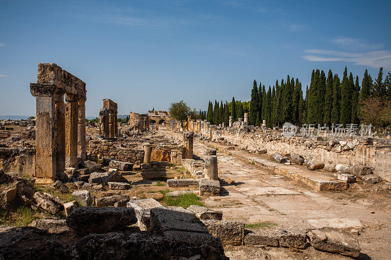 希拉波利斯古城在Pamukkale