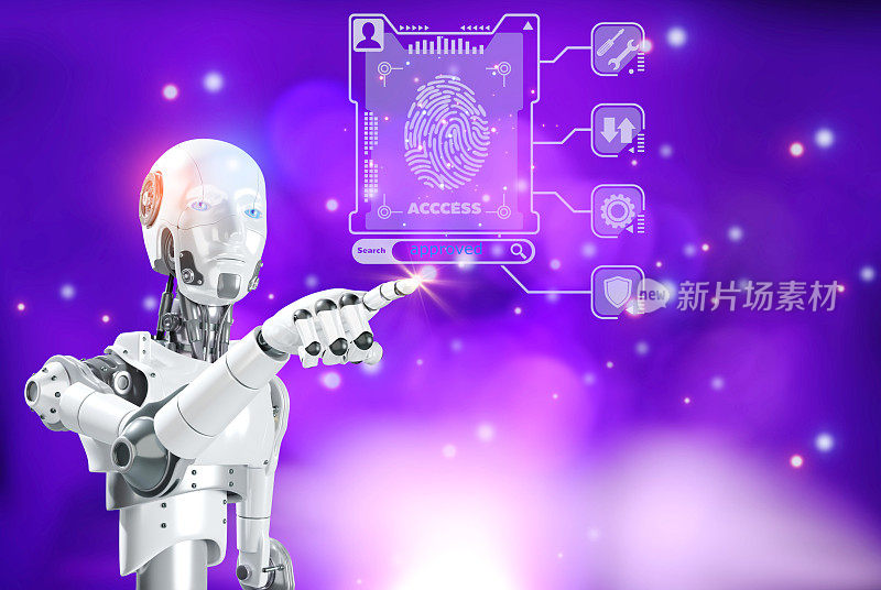 三维机器人与电子注册形式。AI审批电子数据、技术概念