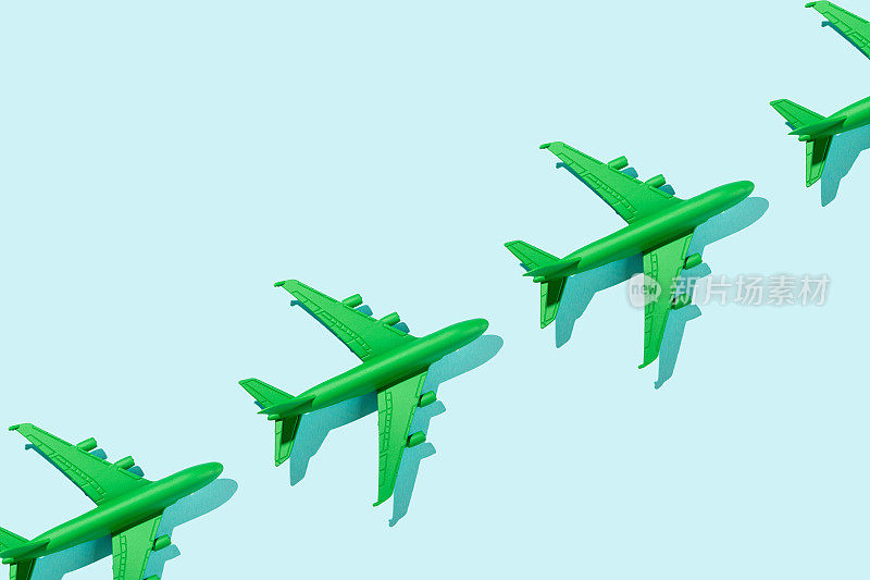 可持续航空理念——绿色飞机。