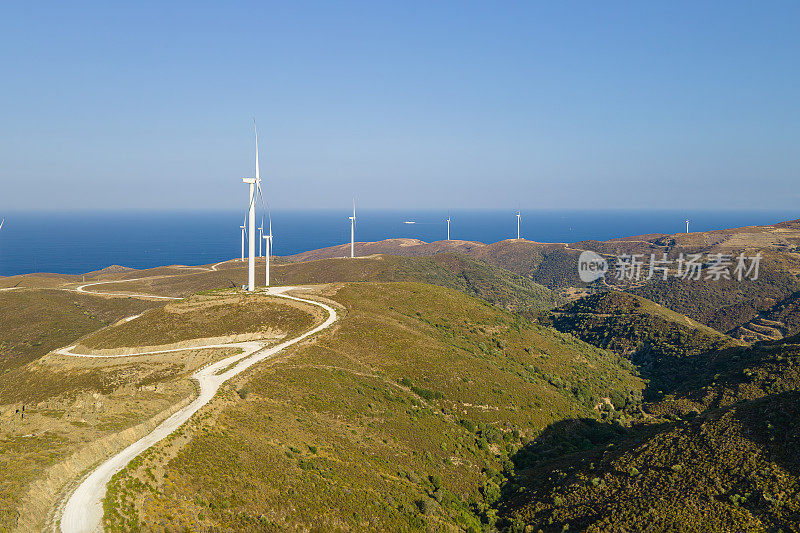 山上的风电场或风电场