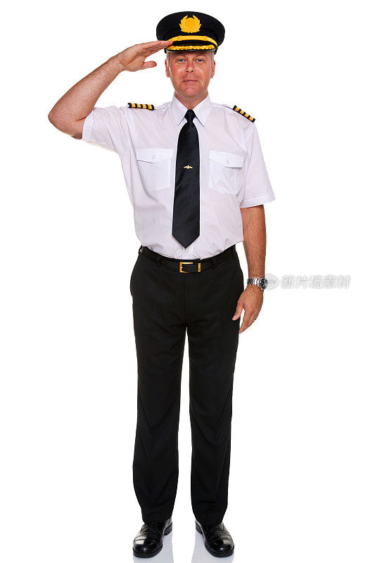 航空公司飞行员致敬。
