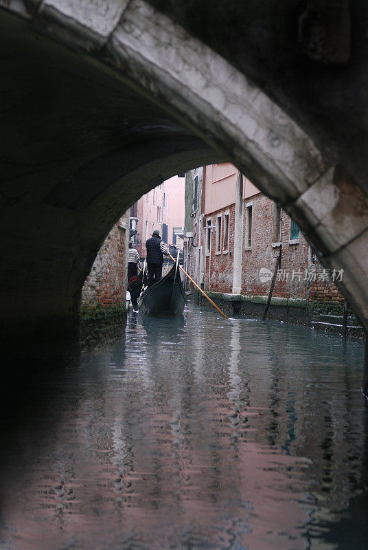 威尼斯的桥和贡多拉