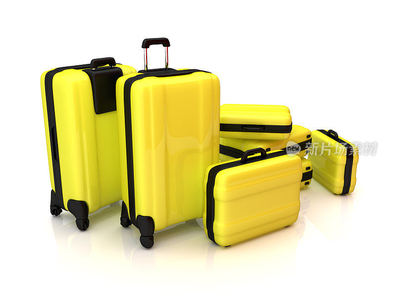 黄色的手提箱