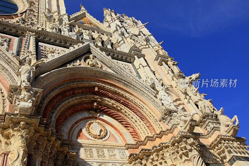 锡耶纳大教堂-圣玛丽亚大教堂，托斯卡纳，意大利