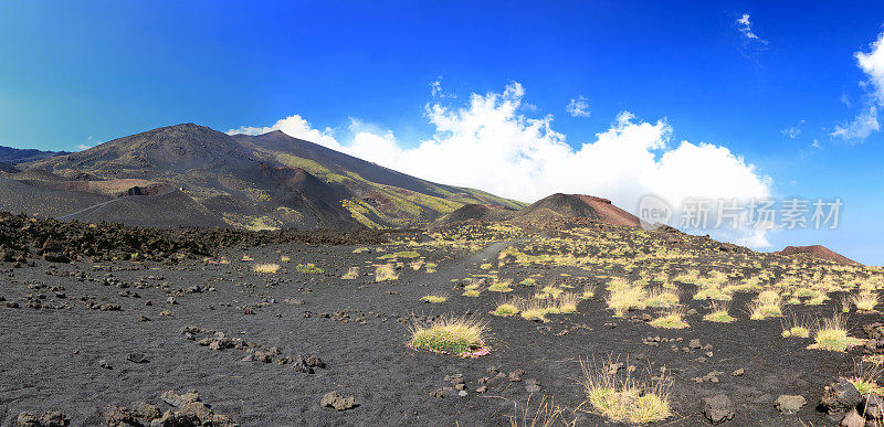 埃特纳火山的底部