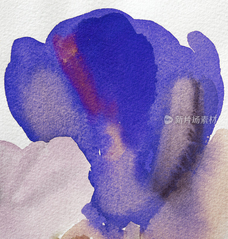 抽象画了蓝色和紫色的艺术背景。