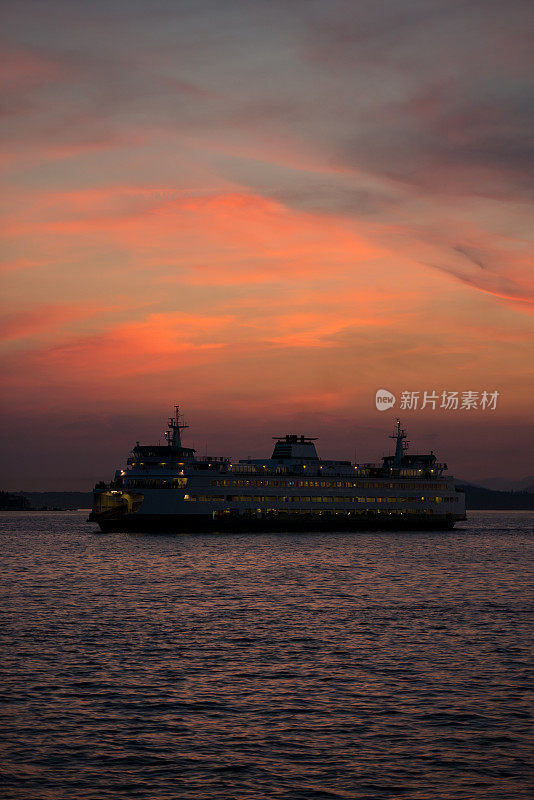 西雅图的日落