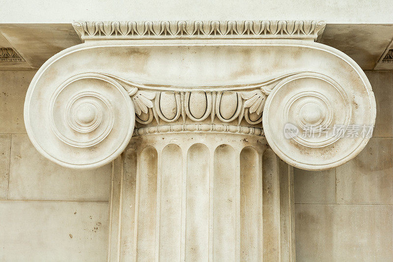 古代爱奥尼亚柱的装饰细节