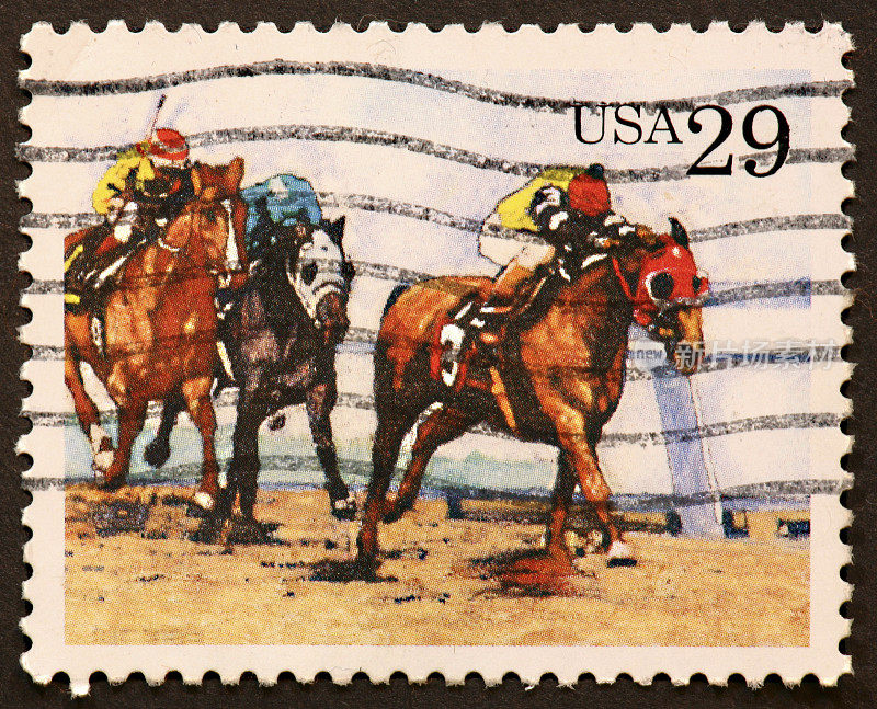 赛马邮票