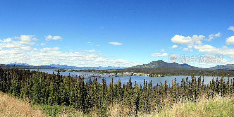 特斯林湖大桥全景