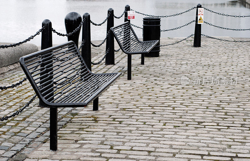 利物浦阿尔伯特码头的长椅