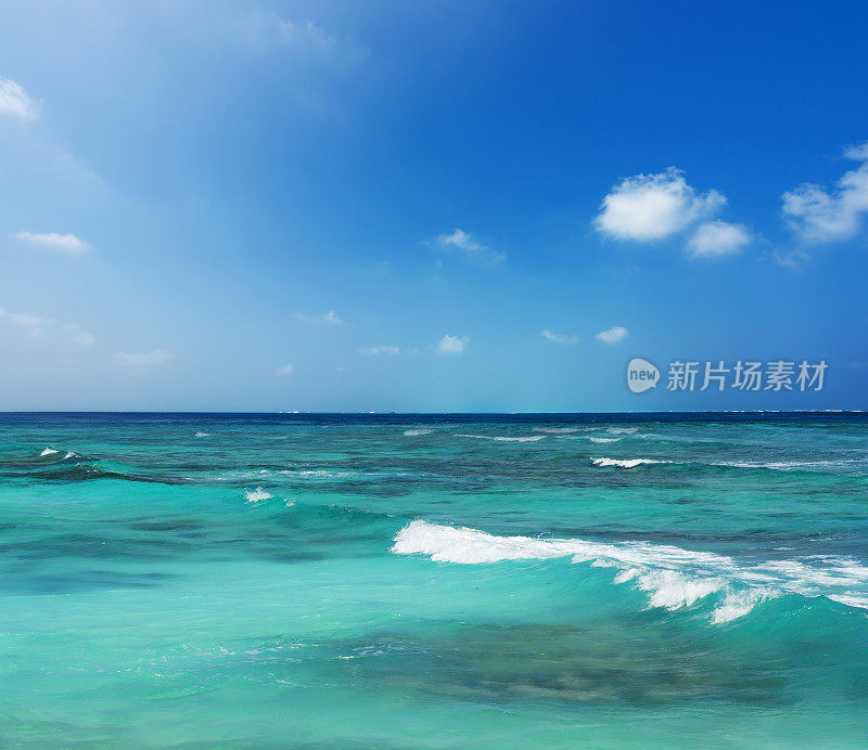海洋和蓝天背景