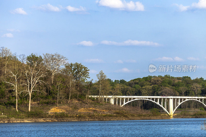 湖边风景,印第安纳州。