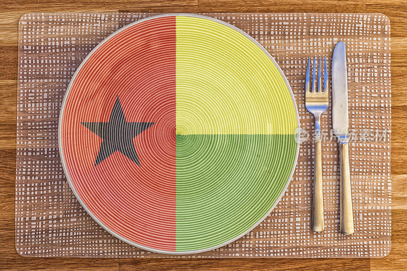 几内亚比绍的晚餐盘子
