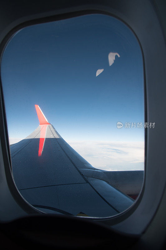 飞机-在飞行过程中向窗外看