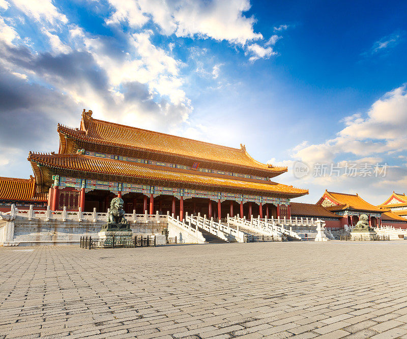 中国北京紫禁城的古代皇家宫殿
