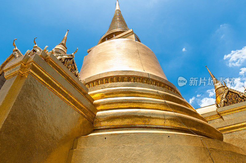 泰国曼谷金殿国王宫殿古庙。