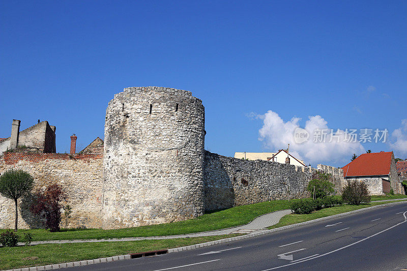 堡垒，塔和墙Pecs匈牙利