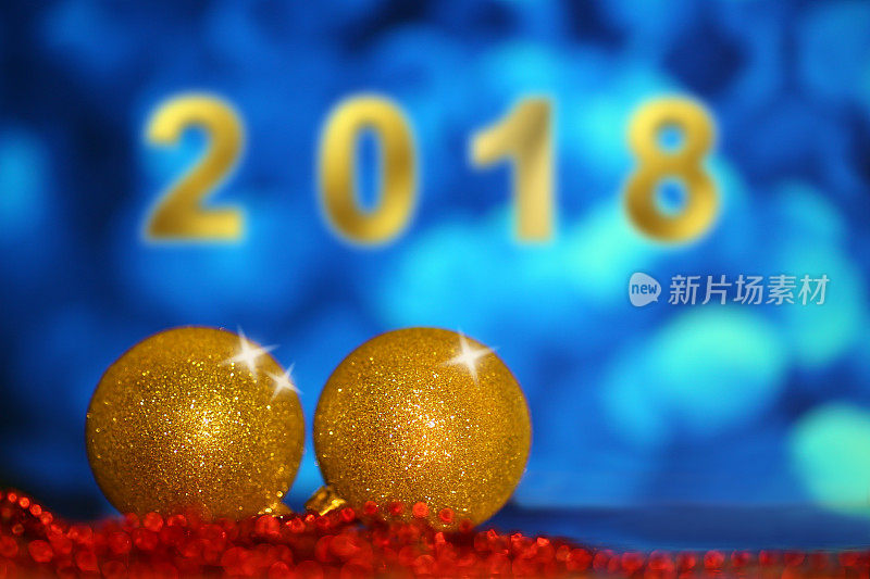 2018年新年圣诞装饰-金蓝红联欢晚会