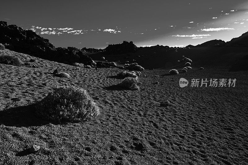 干旱和火山景观