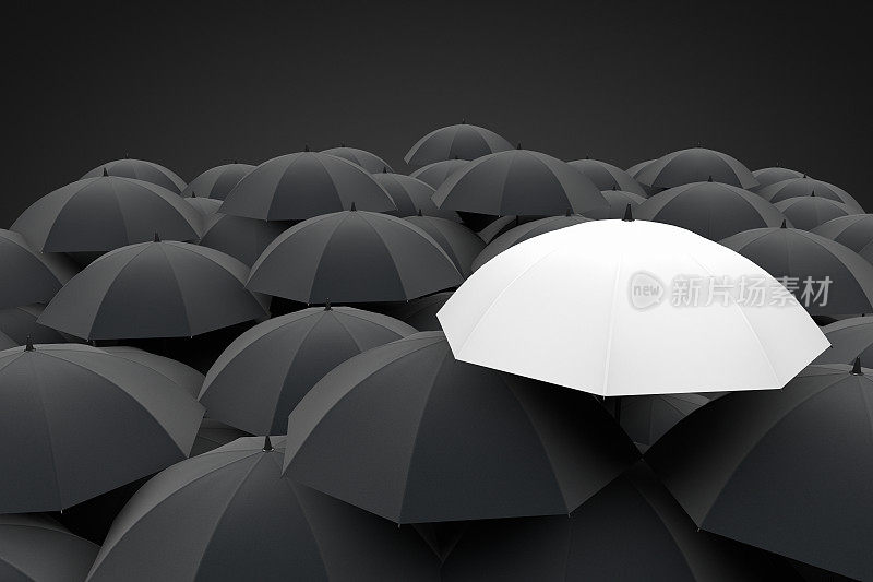 白色的伞