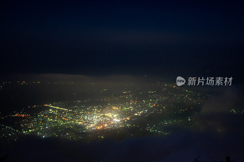 夜景来自布科山，Chichibu,Saitama