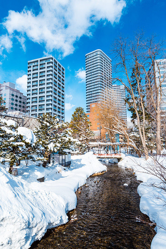 Supporo市的大雪又白又冷