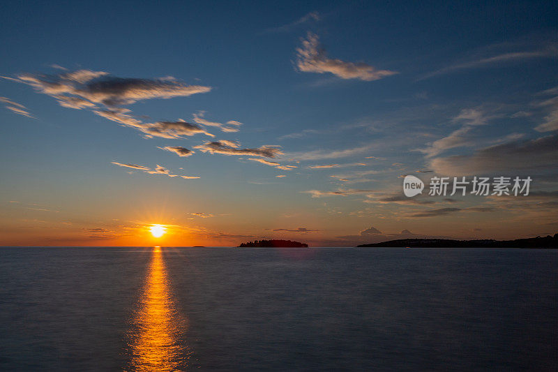 海上日落