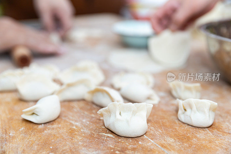 烹饪中国饺子(饺子)