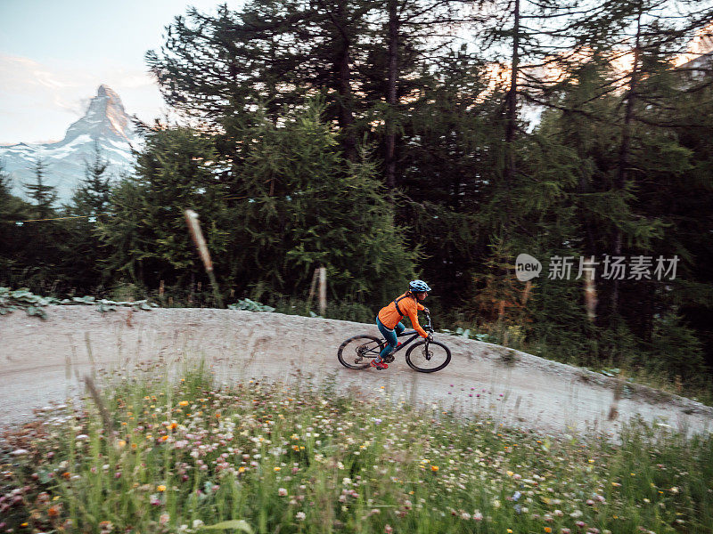 山地自行车在瑞士的流径上