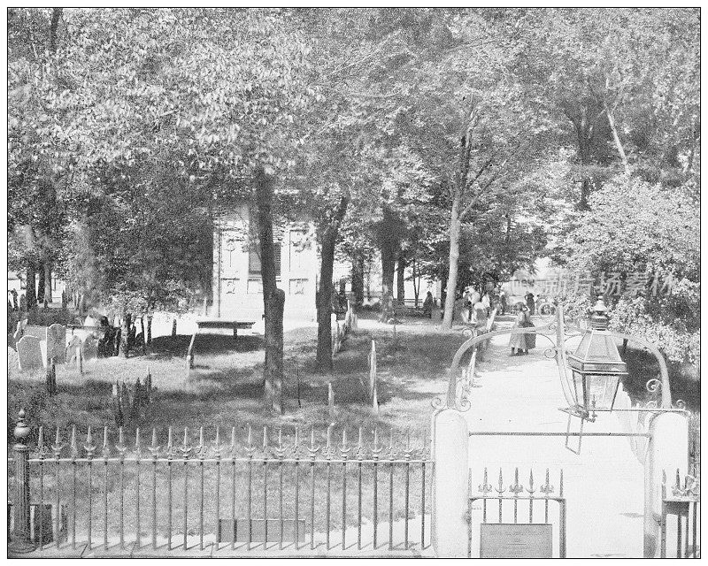 古董照片:波士顿科普山公墓