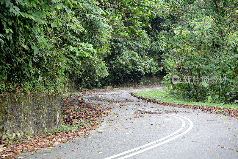 空无一人的道路