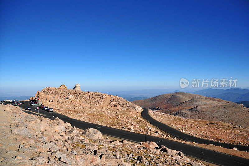 埃文斯山风景道-美国最高的柏油路，埃文斯山山顶地区，科罗拉多，美国