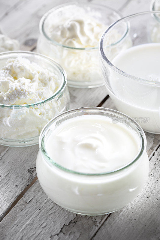 乳制品-牛奶，奶油，酸奶，白软干酪和凝乳