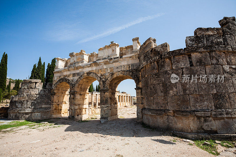 希拉波利斯古城在Pamukkale