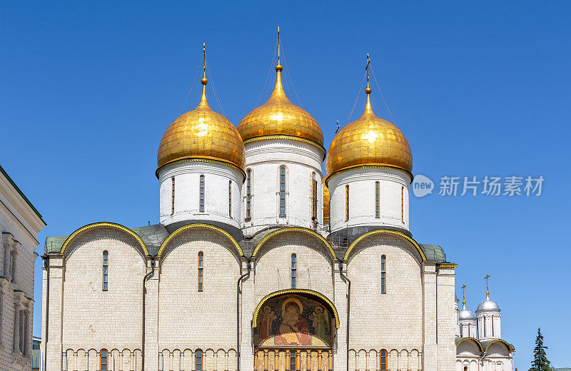 俄罗斯克里姆林宫的圣母升天大教堂